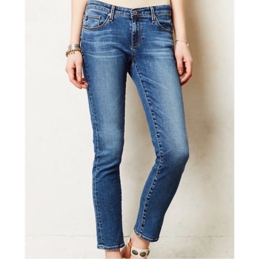 Ag Adriano Goldschmied Women's Blue Skinny Jeans - 25P petite